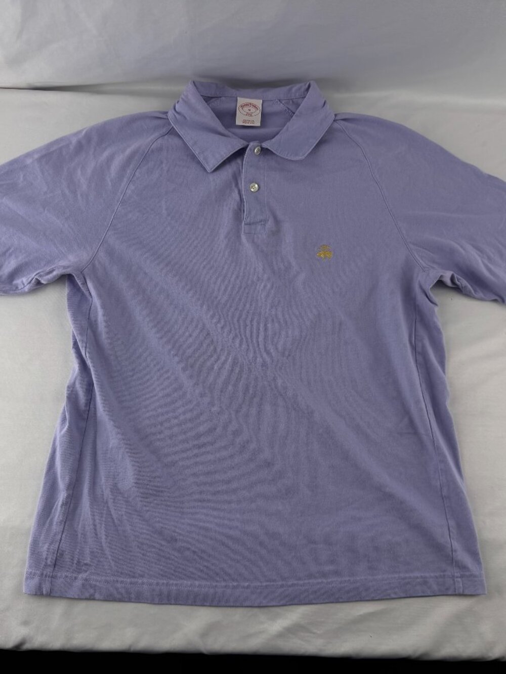 Brooks Brothers 346 Men's Purple Polo Shirt Short Sleeve Original Fit Size M